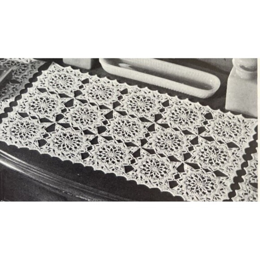 2 Vintage 1960's Pricilla Doily Crochet Pattern PROVINCIAL CHARM 8x11 and 11x17